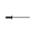 1/8" Specialty Rivet Aluminum, 3/16"-1/4" Grip, Black Aluminum Body, Aluminum Mandrel