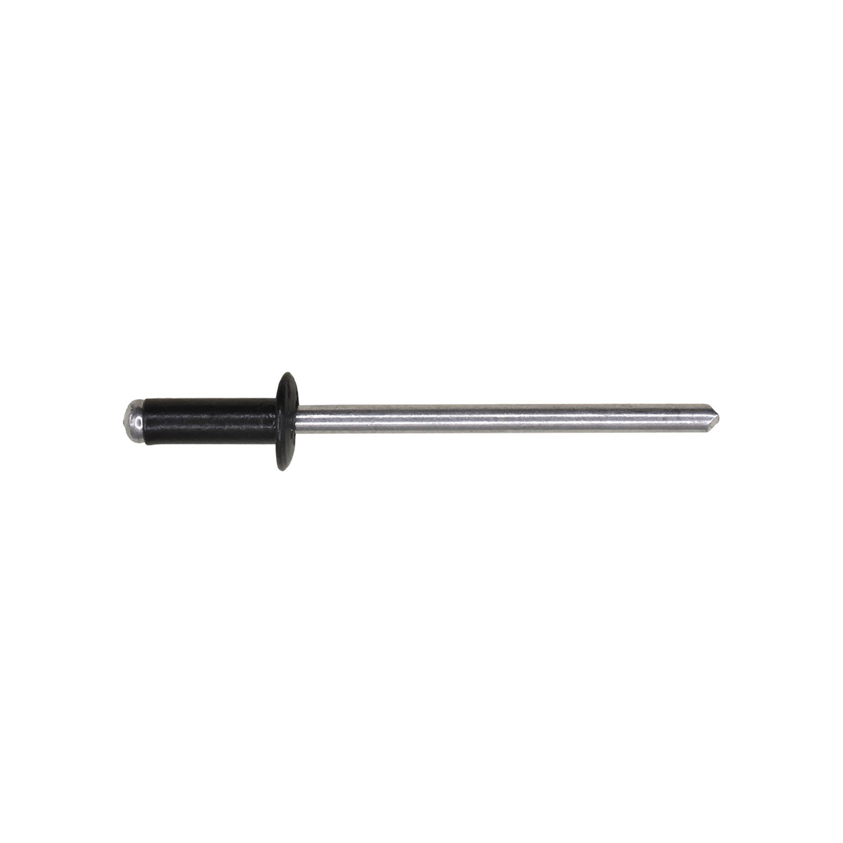 1/8" Specialty Rivet Aluminum, 3/16"-1/4" Grip, Black Aluminum Body, Aluminum Mandrel