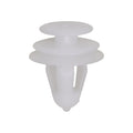 10mmx14mm White Nylon Triple Head Trim Panel Christmas Tree Retainer Overall, 18mm Head