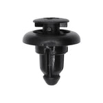 9mmx10mm Black Screw-Type Bumper Fascia Retainer with Open End, 16mm Head