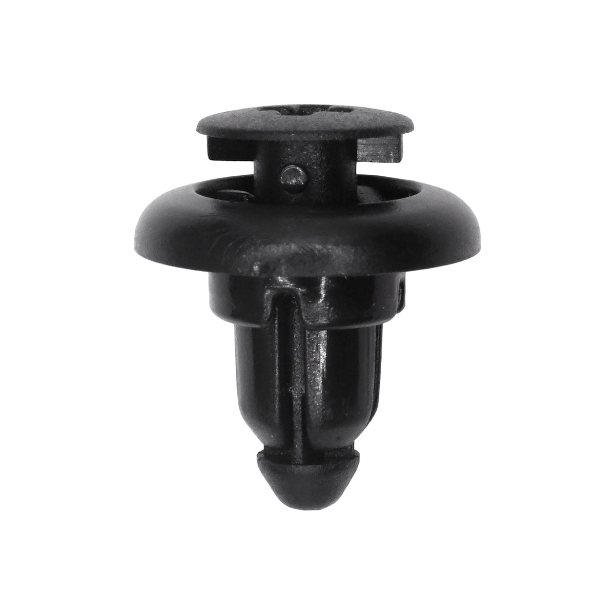 9mmx10mm Black Screw-Type Bumper Fascia Retainer with Open End, 16mm Head