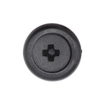 9mmx10mm Black Screw-Type Bumper Fascia Retainer with Open End, 16mm Head