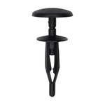 1/4"x1-1/8" Black Push-Type Fascia To Front Bumper Retainer with Closed End, 3/4" Head
