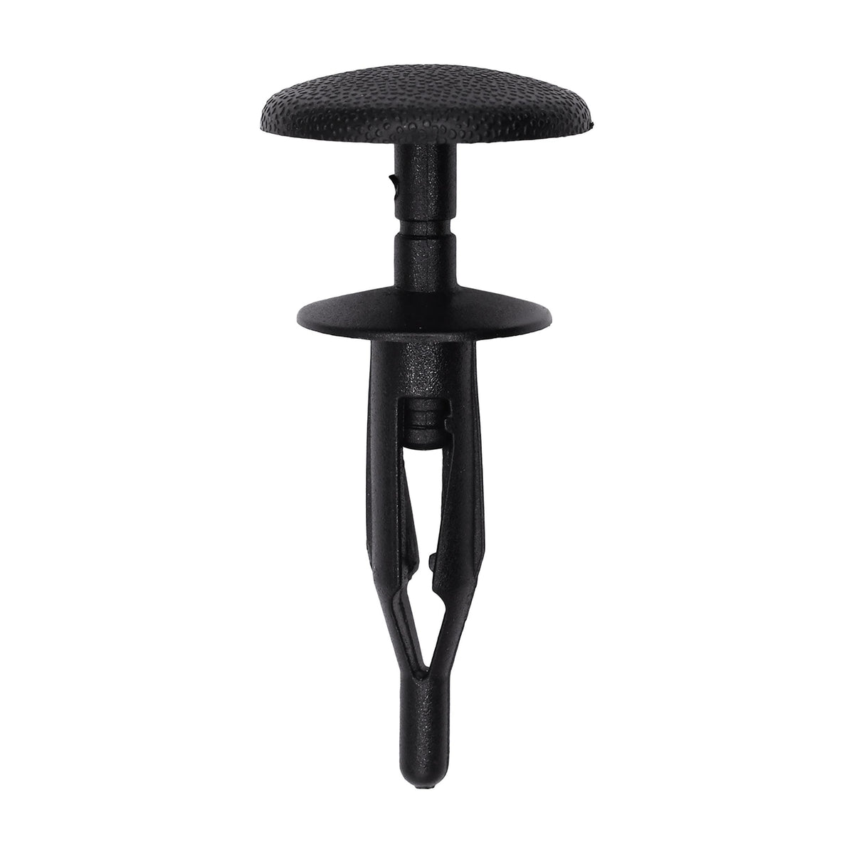 1/4"x1-1/8" Black Push-Type Fascia To Front Bumper Retainer with Closed End, 3/4" Head