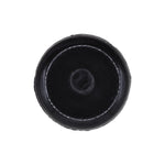 6mmx14mm Black Push-Type Bumper Cover Retainer with Open End, 16mm Head