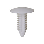 5/16"x13/16" White Nylon Single Head Trim Panel Christmas Tree Retainer, 11/16" Head