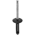 1/4" Split-Type Rivet Aluminum, 3/16"-3/8" Grip, Black Aluminum Body, Aluminum Mandrel