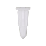 #8 White Nylon Wheel Opening Screw Grommet, 3/8" Head