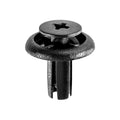 6mmx12mm Black Screw-Type Shroud Seal Board Retainer with Open End, 16mm Head
