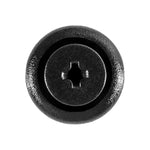 6mmx12mm Black Screw-Type Shroud Seal Board Retainer with Open End, 16mm Head