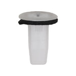 #4 White Nylon Center Pillar Screw Grommet Screw