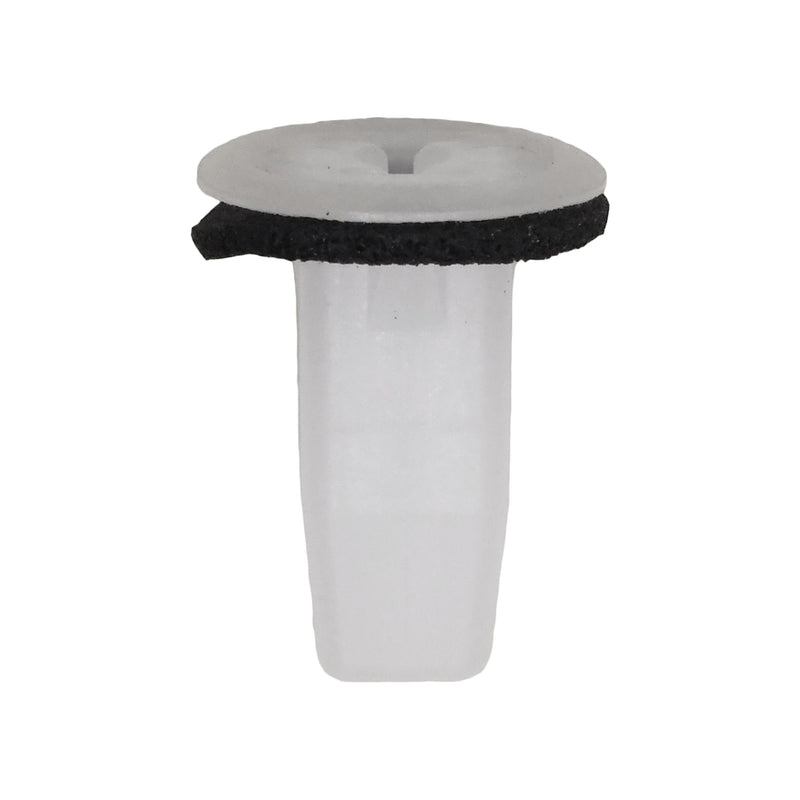 #4 White Nylon Center Pillar Screw Grommet Screw
