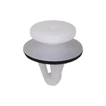 9mmx11mm White Nylon Double Head Molding Trim Christmas Tree Retainer, 16mm Head