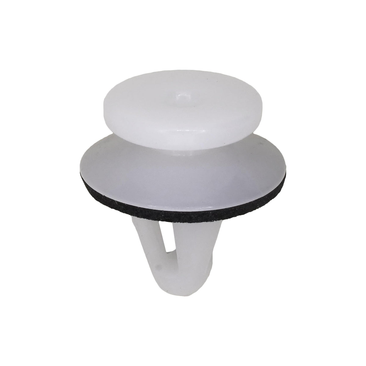 9mmx11mm White Nylon Double Head Molding Trim Christmas Tree Retainer, 16mm Head