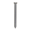 #8x1-3/4" Phillips Oval Head Tapping Screw, Type A/AB, Chrome