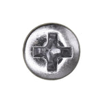 #8x1-3/4" Phillips Oval Head Tapping Screw, Type A/AB, Chrome