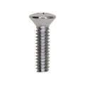 #10-24x3/4" Phillips Oval Head Machine Screw, Chrome