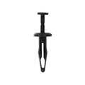1/4"x1-5/64" Black Push-Type Retainer with Closed End, 17/32" Head