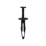 1/4"x1-5/64" Black Push-Type Retainer with Closed End, 17/32" Head