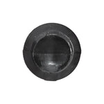 1/4"x1-5/64" Black Push-Type Retainer with Closed End, 17/32" Head