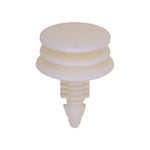 8mmx20mm White Nylon Triple Head Front And Rear Door Trim Panel Christmas Tree Retainer, 20mm Head