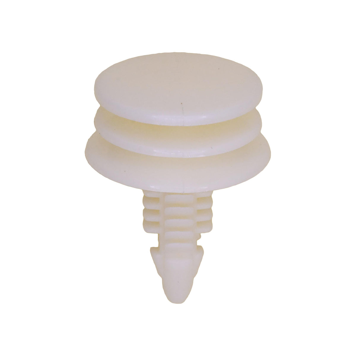 8mmx20mm White Nylon Triple Head Front And Rear Door Trim Panel Christmas Tree Retainer, 20mm Head