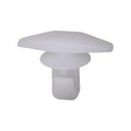 5mmx9mm White Nylon Double Head Door Weatherstrip Christmas Tree Retainer