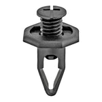10mmx24mm Black Screw-Type Retainer with Closed End, 20mm Head