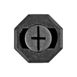 10mmx24mm Black Screw-Type Retainer with Closed End, 20mm Head