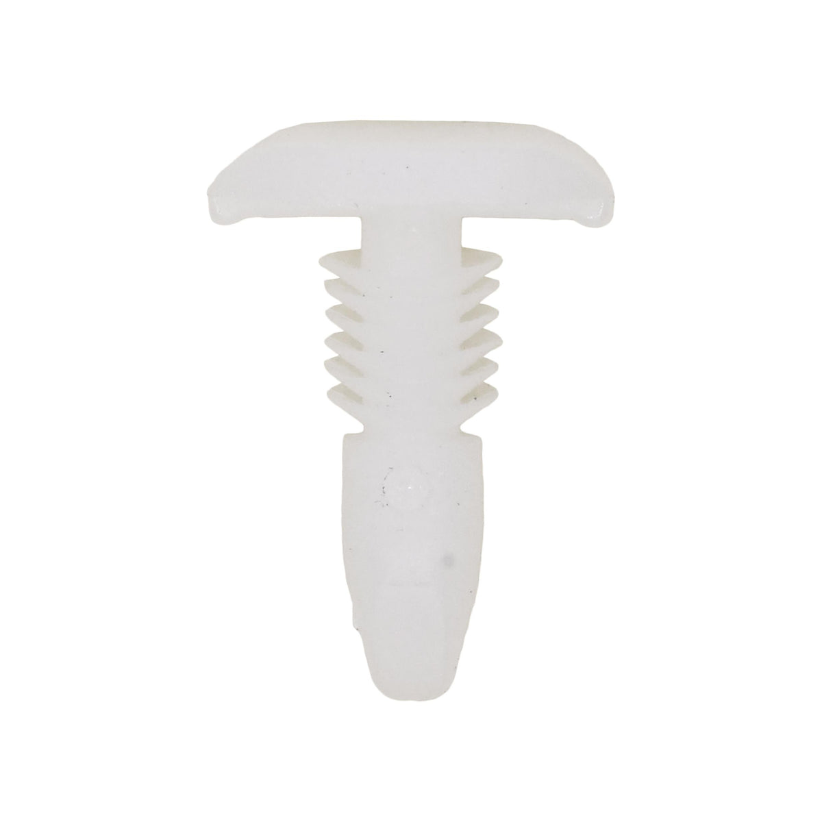 7/32"x21/32" White Nylon Double Head Weatherstrip Christmas Tree Retainer, 9/32"x1/2" Head