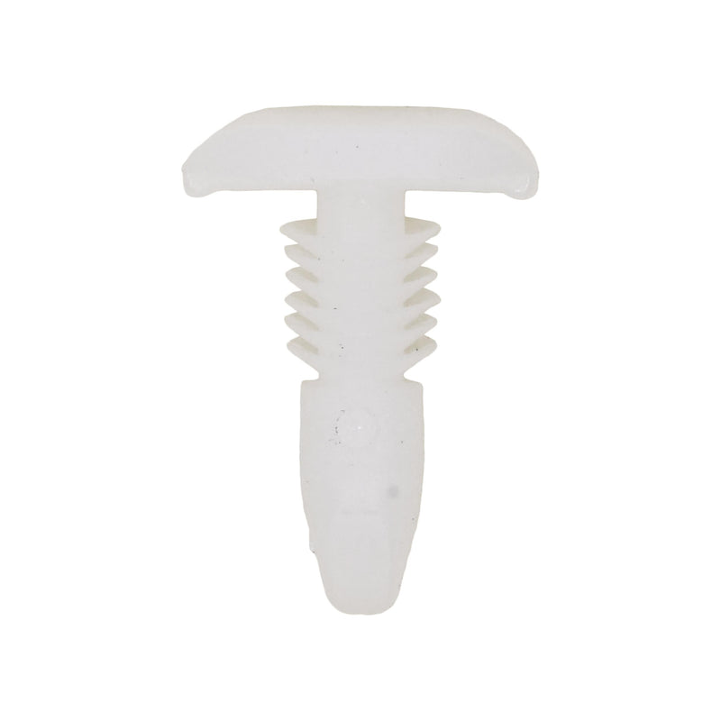 7/32"x21/32" White Nylon Double Head Weatherstrip Christmas Tree Retainer, 9/32"x1/2" Head