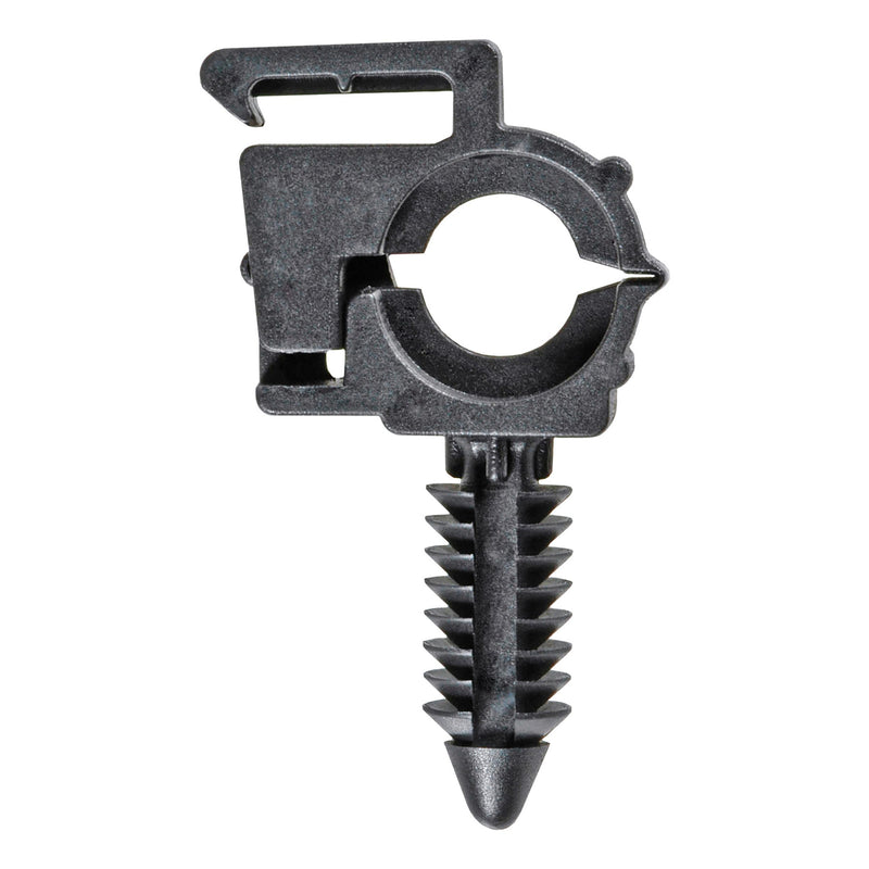 1/4" Black Nylon Wire Loom Routing Clip