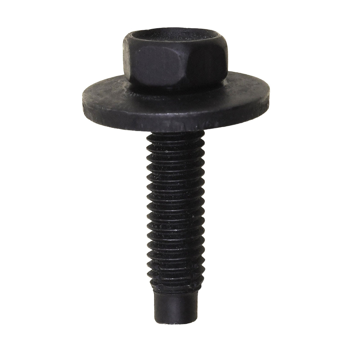 M6-1.0x25mm Hex Head SEMS Screw, Dog Point, 19mm Washer, Phosphate