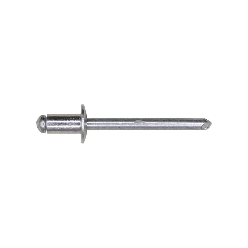 3/16" Specialty Rivet, 1/16"-1/8" Grip, Aluminum Body, Steel Mandrel