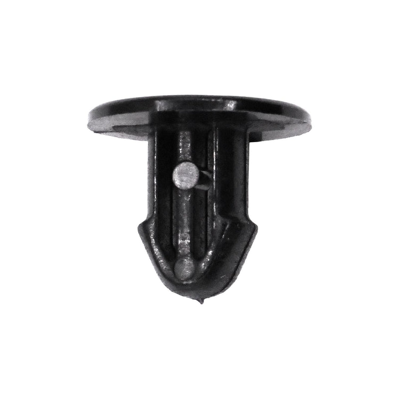 6mmx10mm Black Nylon Single Head Cowl Retaining Clip, 13mm Head