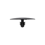 6mmx10mm Black Nylon Single Head Hood Insulation Christmas Tree Retainer, 28mm Head