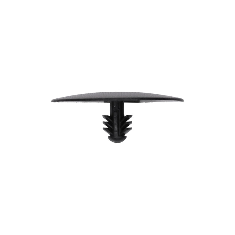 6mmx10mm Black Nylon Single Head Hood Insulation Christmas Tree Retainer, 28mm Head