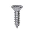 #6x1/2" Phillips Flat Head Tapping Screw, Type AB, Zinc, Standard