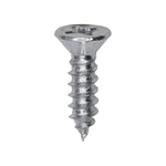 #6x1/2" Phillips Flat Head Tapping Screw, Type AB, Zinc, Standard
