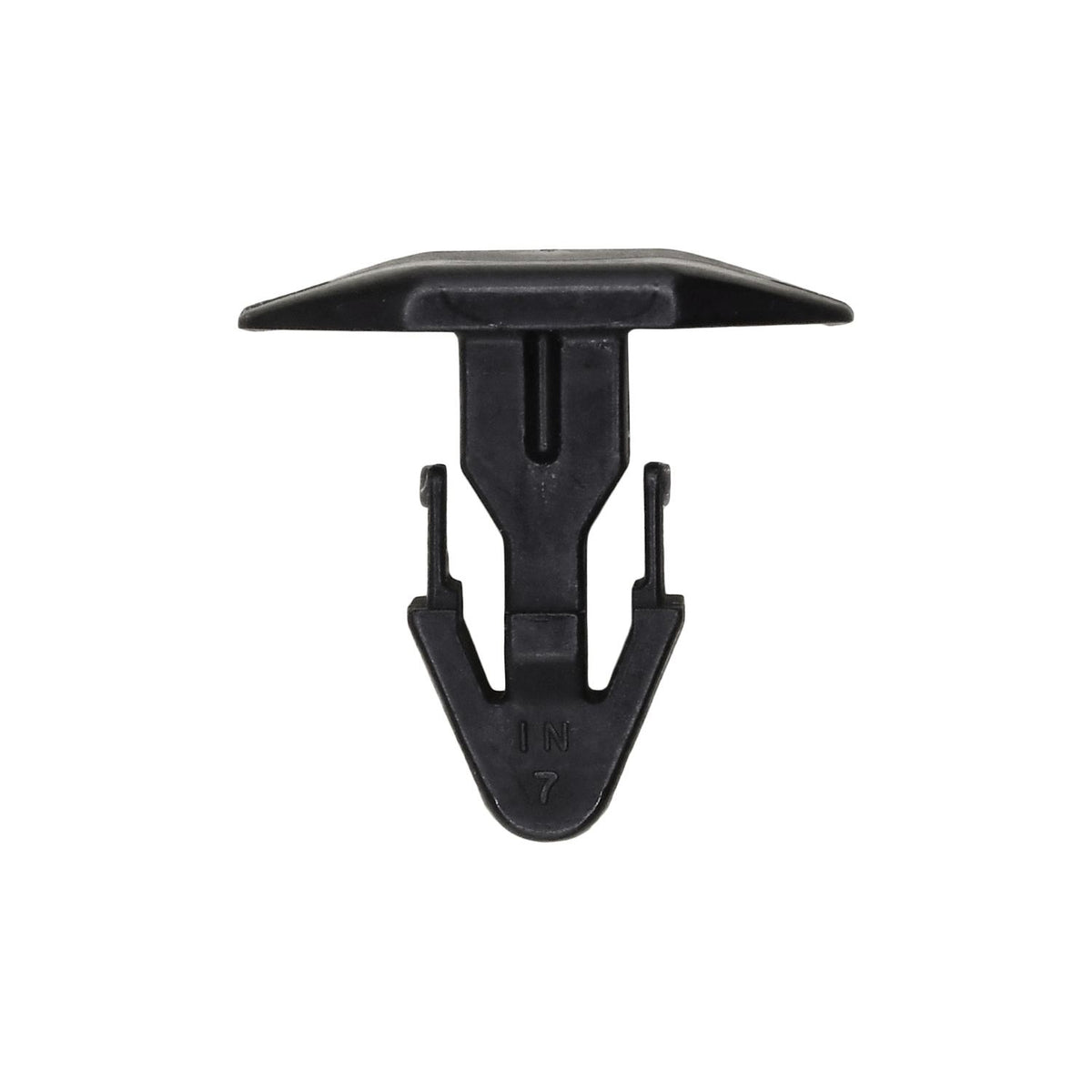 7mmx15mm Black Nylon Double Head Weatherstrip Christmas Tree Retainer Clip