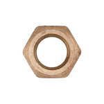 1/4" Brass Double Nut Threaded Sleeve Compression