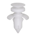 3/8"x11/16" White Double Head Push-Type Door Lower Trim Panel Christmas Tree Retainer, 29/32" Head