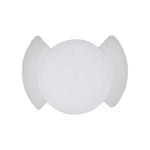 3/8"x11/16" White Double Head Push-Type Door Lower Trim Panel Christmas Tree Retainer, 29/32" Head