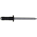 3/16" Aluminum/Steel Rivet, 3/16"-3/8" Grip, Black Aluminum Body, Steel Mandrel, Yellow Zinc Chromate
