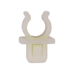 10mm Square White Nylon Hood Prop Clip Holds Rod