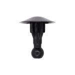 17mm Black Nylon Cowl Vent Pin Retainer, 16mm Head