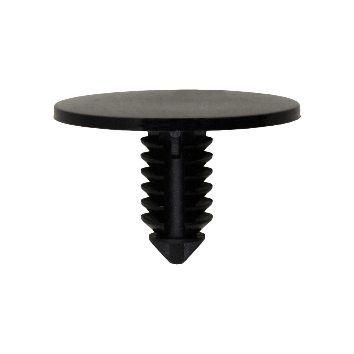 9/32"x5/8" Black Nylon Single Head Hood Insulation Christmas Tree Retainer, 1" Head