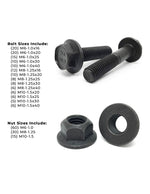Metric Class 10.9 Hex Flange Bolts & Lock Nuts Assortment - 248 PCS