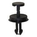 24mm Black Nylon Front Air Deflector Retainer, 26mm Head, 18mm Pin Head Diam