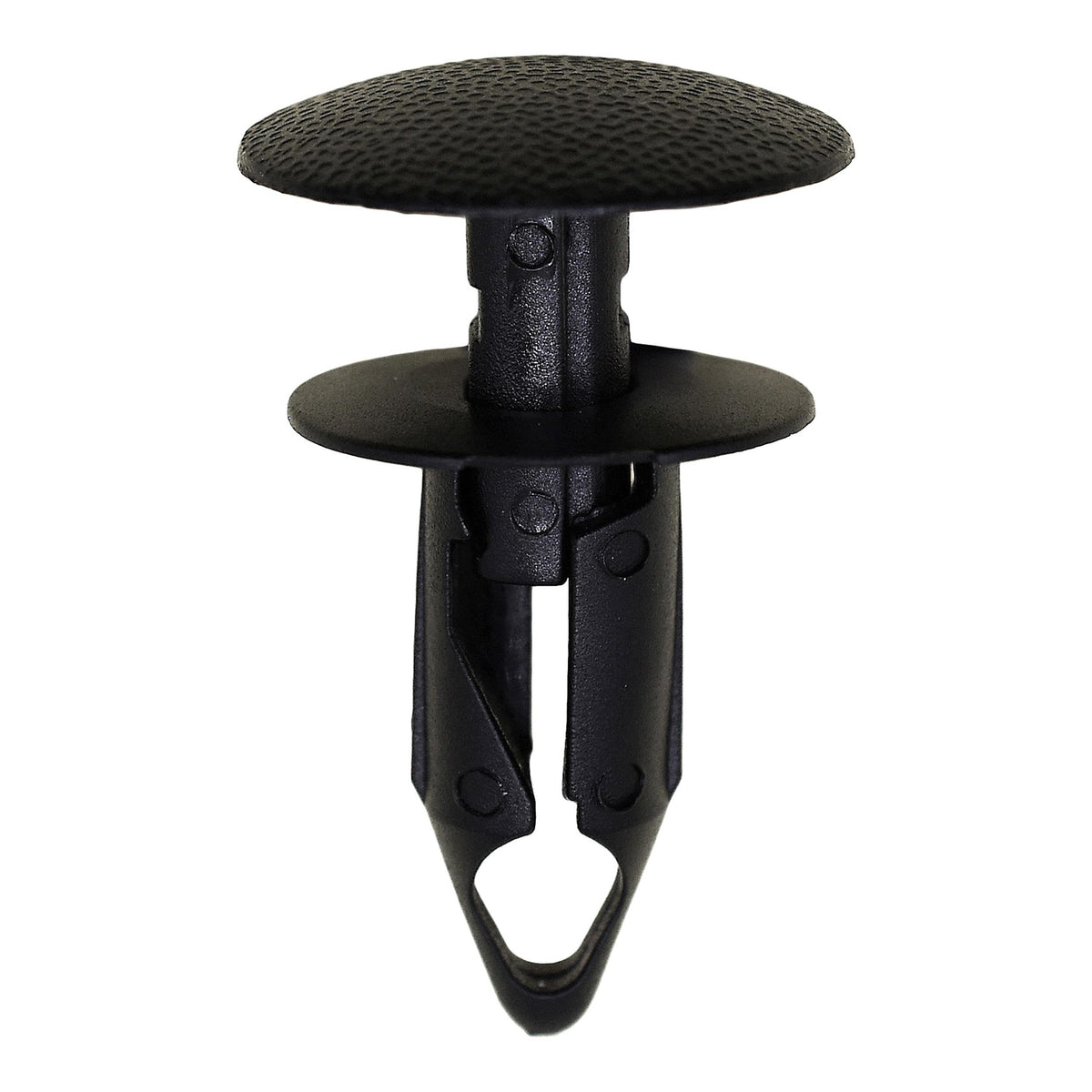 9mmx21mm Black Push-Type Rear Bumper Cover Retainer with Closed End, 20mm Head